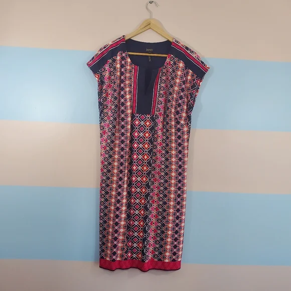 Laundry by Shelli Segal Geometric Slip Dress - Picture 5 of 7